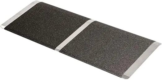 Silver Spring 2" High, 32" Wide Solid Aluminum Mobility Threshold Ramp for Wheelchairs, Scooters, and Power Chairs