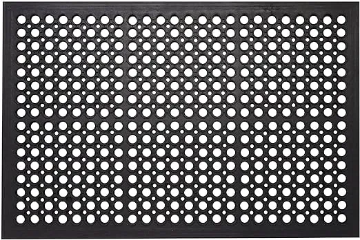 Envelor Anti Fatigue Rubber Floor Mat Non-Slip Restaurant Mat for Floors Bar Drainage Mat Doormat Utility Garage Home Slip Pool Entry 24 x 36 Inches
