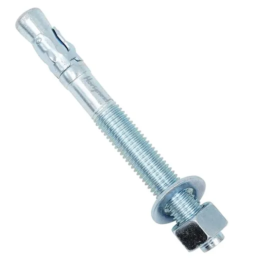 3/4" x 7" Wedge Anchor, for Cement and Concrete only, zinc-Plated Carbon Steel Screws and lag Bolts ( 10 pcs