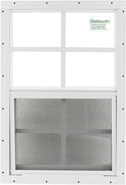 Shed Windows and More 12 X 18 Playhouse Window White Flush, Chicken Coop Window, Shed Window