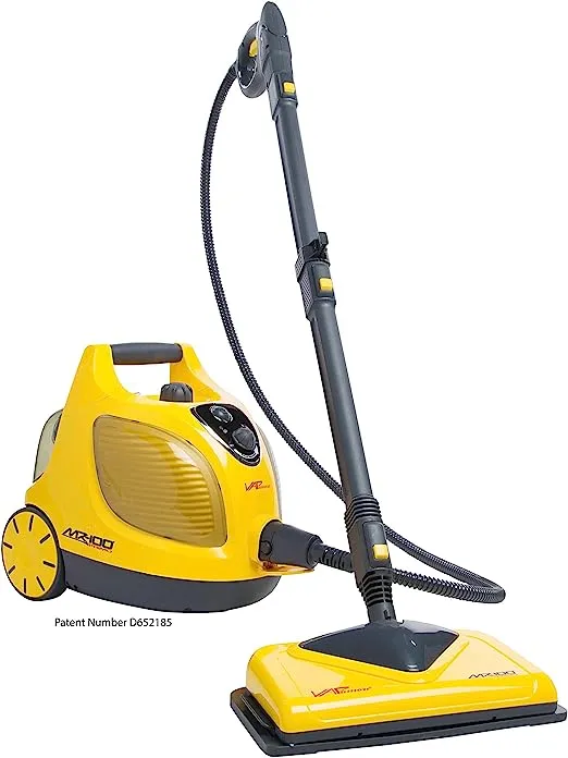 Vapamore MR-100 Primo Steam Cleaner, 20 Extensions/Attachments including the Turbo Pet Tool, Chemical Free Professional-Grade Steamer for Cleaning Floors, Mattresses, Cars, Upholstery and More