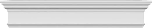 Ekena Millwork CRH07X38 38-Inch Bottom Width x 41 1/2-Inch Top Width x 7 1/4-Inch H x 1-Inch P Crosshead with Trim