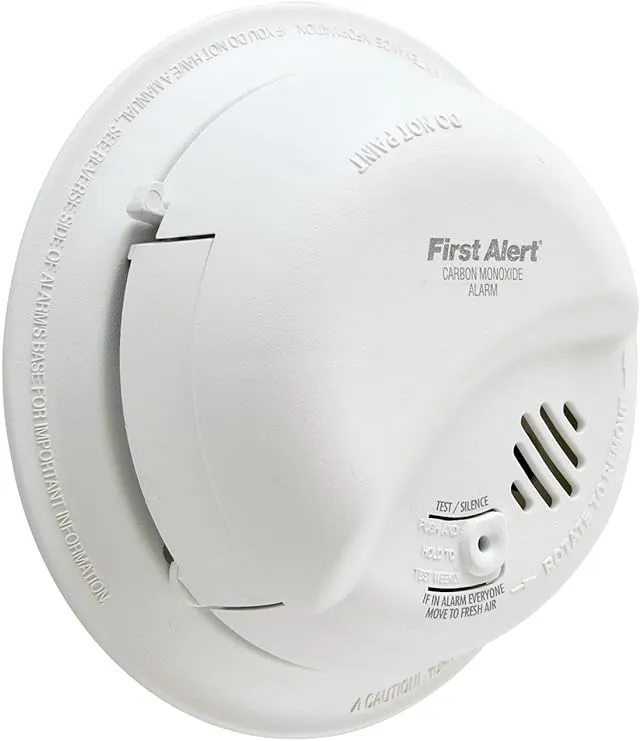FIRST ALERT BRK CO5120BN Hardwired Carbon Monoxide (CO) Detector with Battery Backup , White