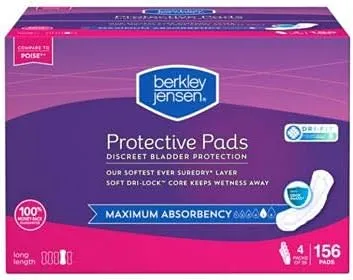 Maximum Absorbency Long Pads for Women, 156 ct.Q