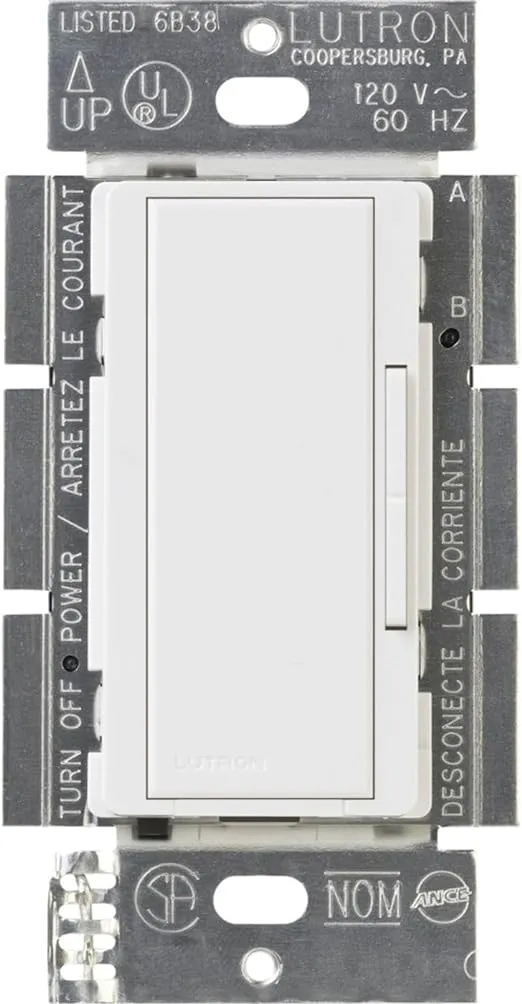 Lutron Maestro Companion Multi-Location Dimmer Not for Standalone Use MA-R-WH, White