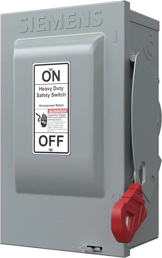 Siemens HNF361 30-Amp 3 Pole 600-volt 3 Wire Non-Fused Heavy Duty Safety Switches
