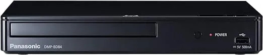 Panasonic Blu Ray DVD Player with Full HD Picture Quality and Hi-Res Dolby Digital Sound, DMP-BD84P-K, Black