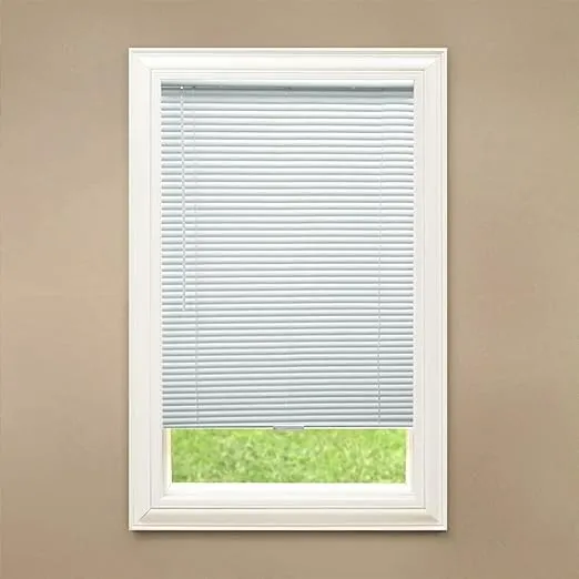 Breslin Blinds 1" Custom Cut Premium Cordless Vinyl Blinds - White (25" W x 48" L)