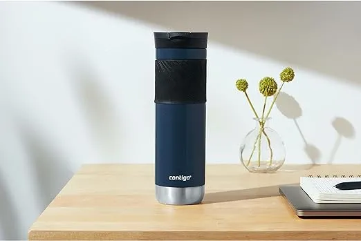 Contigo Byron Insulated Stainless Steel Travel Mug with Leak-Proof Lid, 24oz, Reusable Coffee Cup or Water Bottle, BPA-Free, Long-lasting ThermoLock Insulation, Midnight Berry