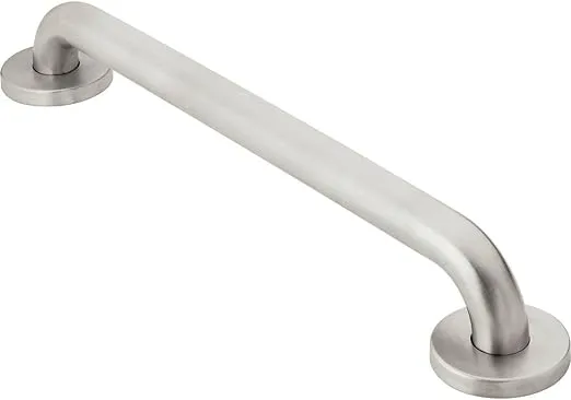 Moen 8716 Bathroom Safety 16-Inch Stainless Steel Bathroom Grab Bar with Concealed Screws, Stainless