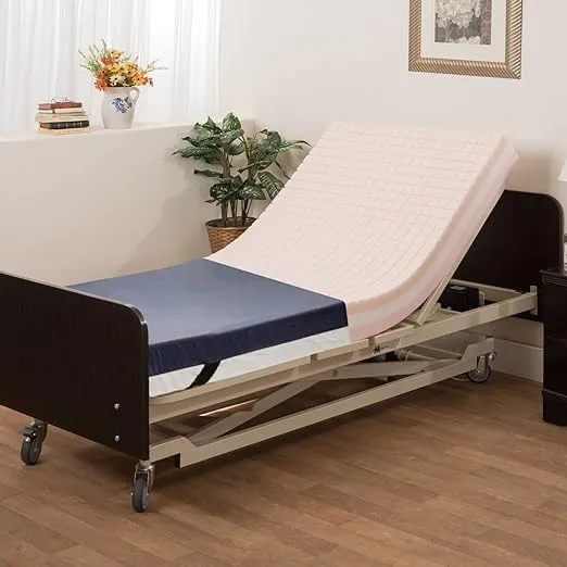 Medacure Pressure Redistribution Bariatric Foam Hospital Bed Mattress - 3 Layered Visco Elastic Memory Foam - Ultra Wide, 80" x 42" x 6" - Hospital Grade Nylon Cover Included