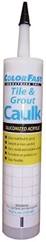 Colorfast Siliconized-Acrylic Caulking - Non-Sanded Mapei Colors - 10.3 fl oz (Frost #77)