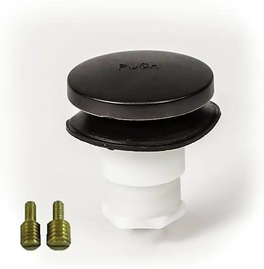 Universal Toe Touch (Tip Toe, Foot Actuated) Bath Tub/Bathtub Drain Stopper Includes 3/8" and 5/16" Fittings