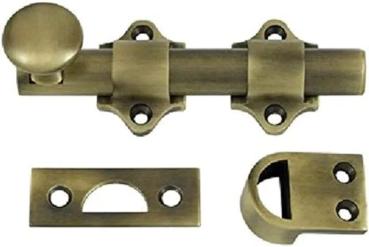 Deltana DDB425U5 HD Solid Brass 4-Inch Dutch Door Bolt