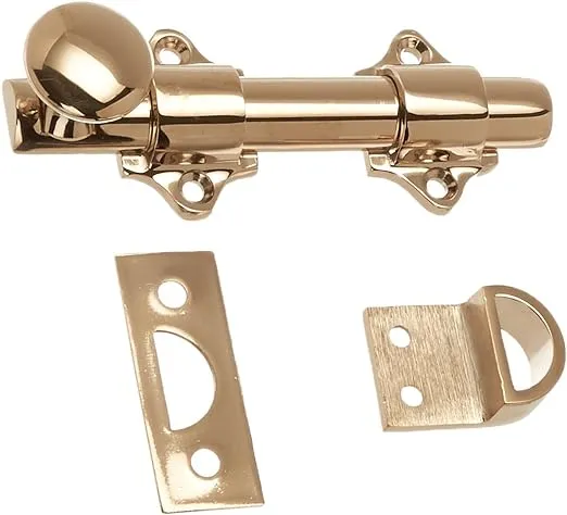 Deltana DDB425CR003 HD Solid Brass 4-Inch Dutch Door Bolt