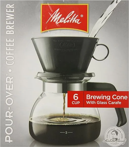 Melitta 36 oz. Pour Over Coffee Brewer, Black