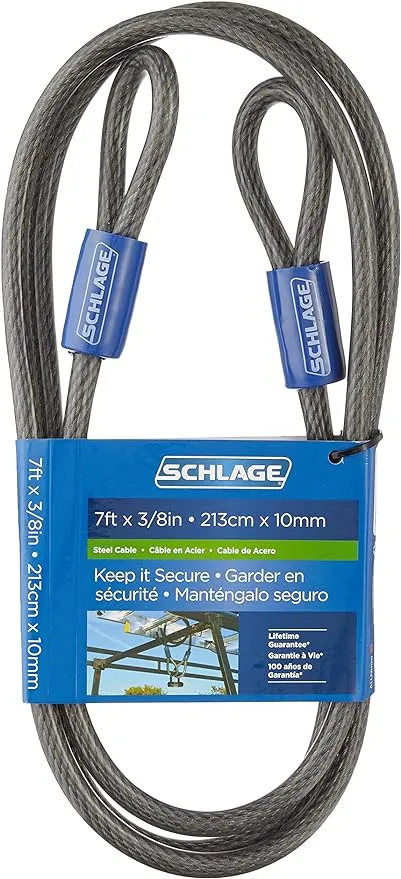 Schlage Flexible 3/8" Steel Looped Security Cable