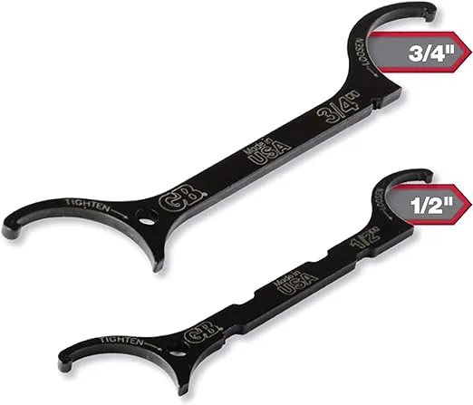 Gardner Bender LNW-KIT Locknut Wrench Kit, ½ & ¾ Inch., Loosen / Tighten locknuts, Steel Construction fits UL locknuts, 2 Pk. Bundle, Black