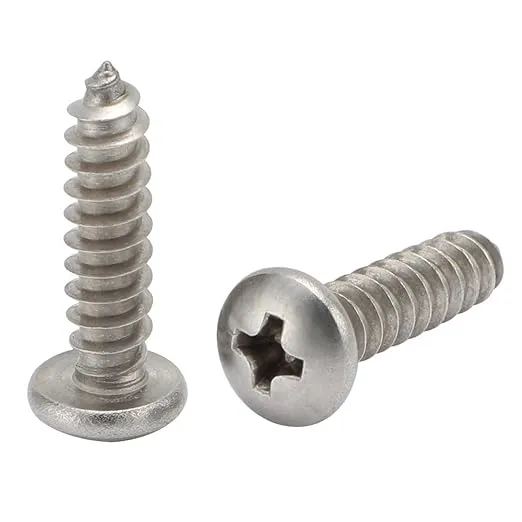 #14 x 2-1/2" Pan Head Self Tapping Screws Sheet Metal Wood Screws, 304 Stainless Steel 18-8, 25 PCS