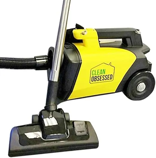 Clean Obsessed Commercial HEPA Canister Vacuum CO711 (Cleaner), Yellow