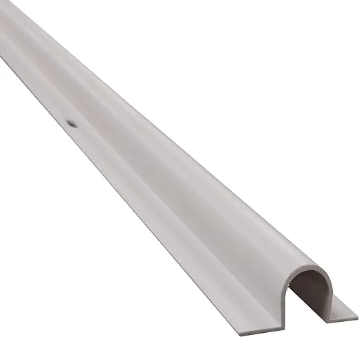 Electriduct 1" Plastic Flanged Wire Guard Cable Raceway - (1 x 5FT Stick = 5 Feet) - White