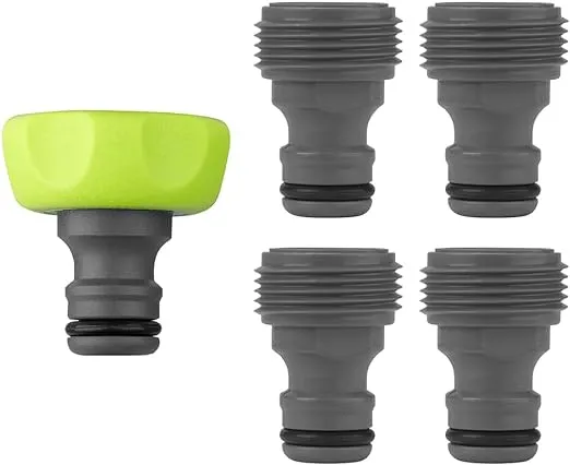 Flexzilla Garden Hose Quick-Connect Fittings, 5-Piece Plug Kit