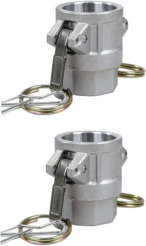 2 pcs Aluminum Camlock (1" part D) Cam & Groove Hose Fittings, cam Lock Fittings Female Coupler x Female NPT Thread cam Lock Fittings camlock Coupling (1'')