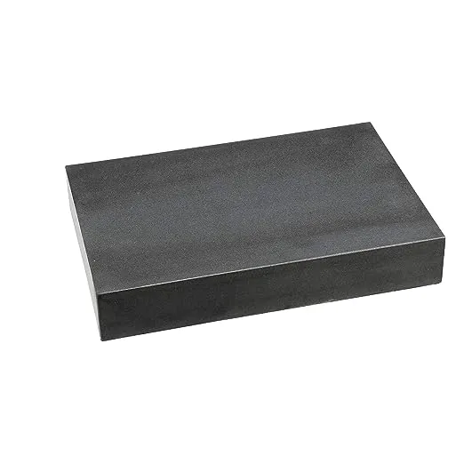 HHIP 4401-1598 12" X 8" X 2" Granite Surface Plate, Grade B, 0 Ledge