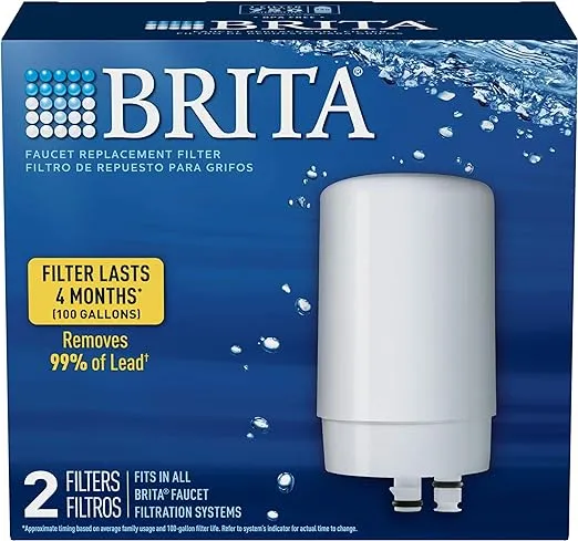 Brita On Tap Filtration system Replacement Filter, White