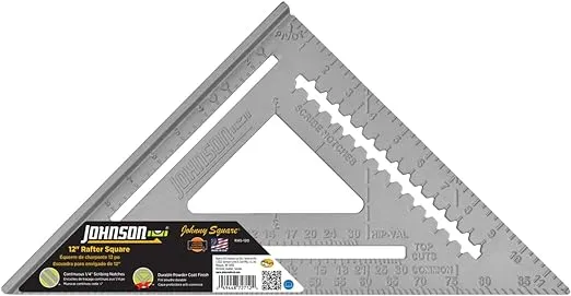 12" Johnny Square® Aluminum Rafter Square