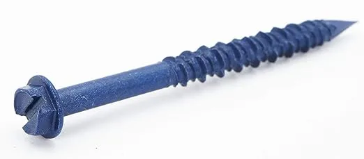 CONFAST 3/16" x 2-3/4" Hex Head Concrete Screw Anchor with Drill Bit for Anchoring to Masonry, Block or Brick (100 per Box)