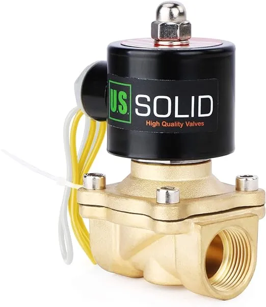 3/4" Brass Electric Solenoid Valve 110V AC Normally Closed Non-potable Water, air, Diesel by U.S. Solid