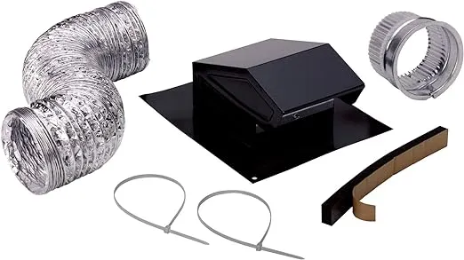 Broan-NuTone RVK1A Roof Vent Kit, Black