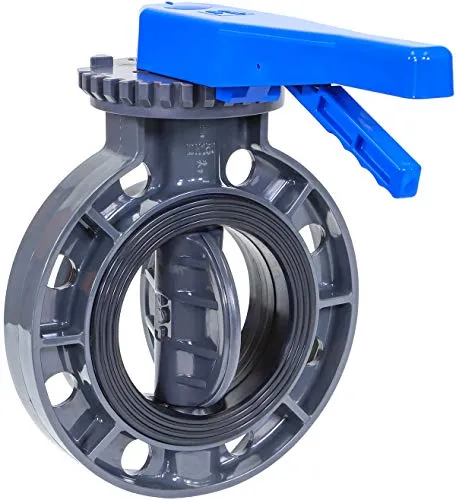 RKLV6B PVC Butterfly Valve, 6"