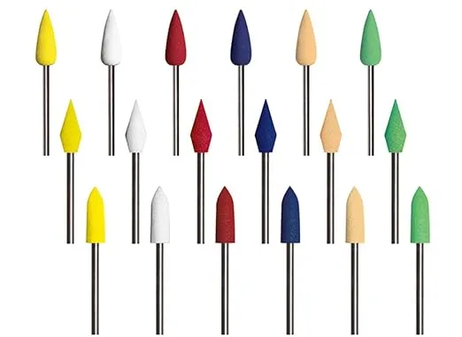 Dedeco Sunburst - 3/32” (2.35 mm) Shank Points - Precision Thermoplastic Rotary Cleaning, Deburring, and Polishing Tool Set,