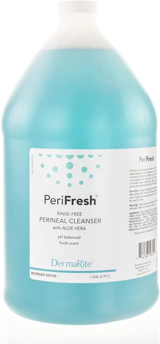 Dermarite PeriFresh Rinse-Free Perineal Cleanser 1 Gallon (128 Fl Oz)