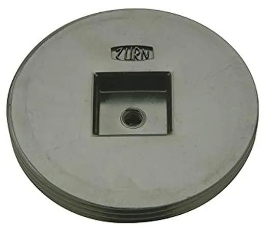 Zurn CO2490-A35 Countersunk Cleanout Plug, 3.5 Inch IP ABS Plug, Grey