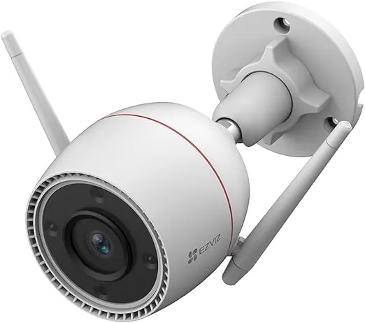 EZVIZ 2K Outdoor Camera for Home Security, WiFi Surveillance Camera Outside with Color Night Vision, No Subscription with Two-Way Talk, Motion Detection, IP67, Alexa/Google, 256 SD | C3TN 3MP
