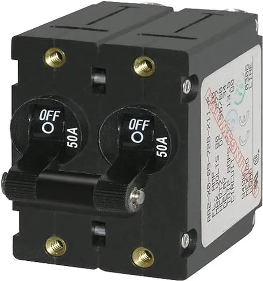 Blue Sea Systems A-Series Toggle Double Pole Circuit Breakers