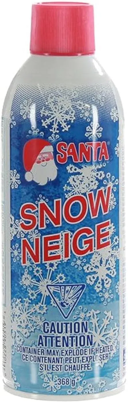 Santa Christmas Tree, Wreath, Glass and Mirror Snow Spray - 13 Ounces