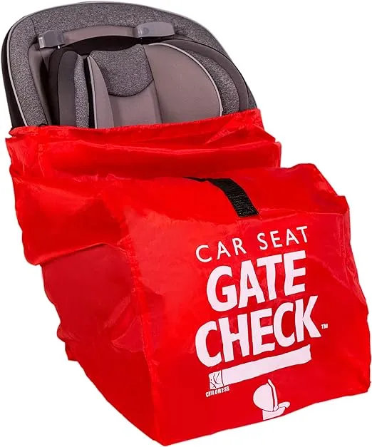 J.L. Childress Gate Check Bag for Car Seats - Car Seat Travel Bag - Fits All Car Seats, Infant Carriers & Booster Seats - Car Seat Bag for Air Travel