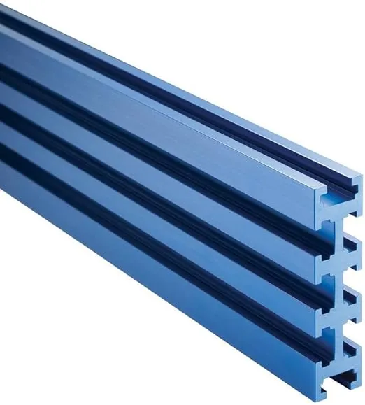 3” Multi Track – 36” Universal T Track on Every Face to Create Custom Fences, Jigs, & Fixtures - Aluminum Multi Track Fence - T Tracks Woodworking Accepts 1/4" T-bolts, 1/4" Hex Bolts, & 5/16" T-bolts