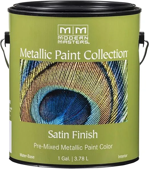 1 gal Modern Masters ME204 Antique Bronze Metallic Paint Collection, Satin Water-Based Decorative Metallic Paint