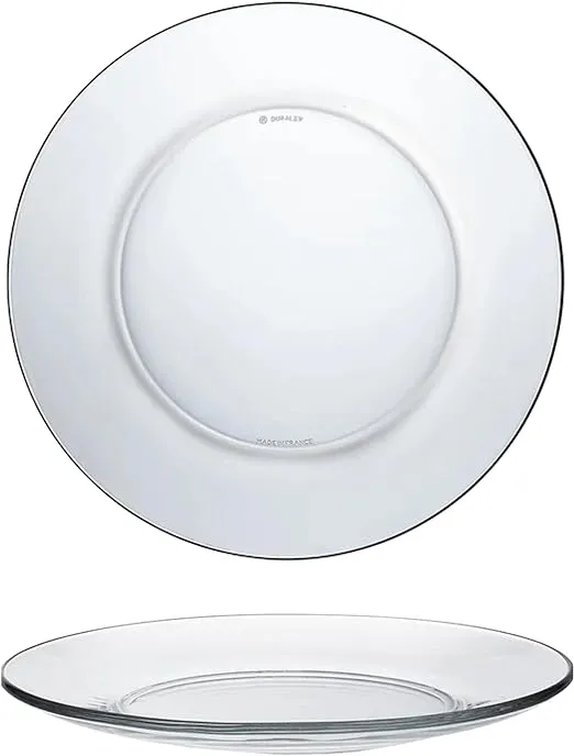 Duralex Made In France Lys 7 1/2 Inch Clear Dessert Plate, Set of 6