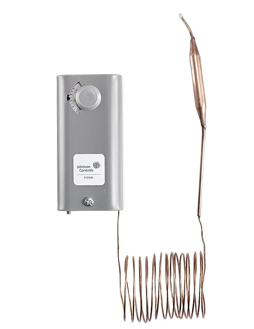 Johnson Controls A19ABC-24C A19 Series Remote Bulb. Control, Single-Pole, Single-Throw, Adjustable Differential , Gray