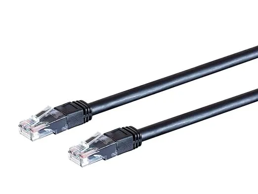 Monoprice Cat6 Ethernet Patch Cable - Snagless, Outdoor Rated, Stranded, 550MHz, UTP, 24AWG, 14 Feet, Black - Zeroboot Series