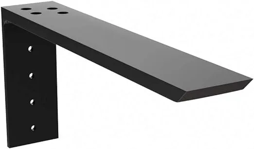 Solid Heavy Duty Steel Countertop Support Bracket, 1 Count, 10 inch, Angle L-Brackets for Shelves, DIY Projects, Made with American Steel, Hardware Included by Original Granite Bracket