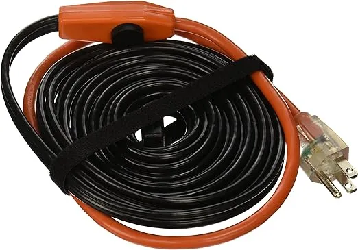 Frost King HC24A Automatic Electric Heat Kit Heating Cables, 24 Feet, Black, Ft