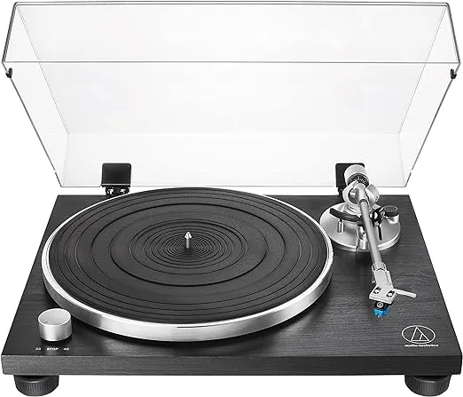 Audio-Technica AT-LPW30BKR Fully Manual Belt-Drive Turntable