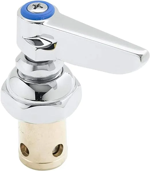 T&S Brass 002713-40 Spindle Assembly for Eterna Valve Replacement. Cold Side Handle Stem Assembly Replacement Fits all T&S Faucets. , Blue
